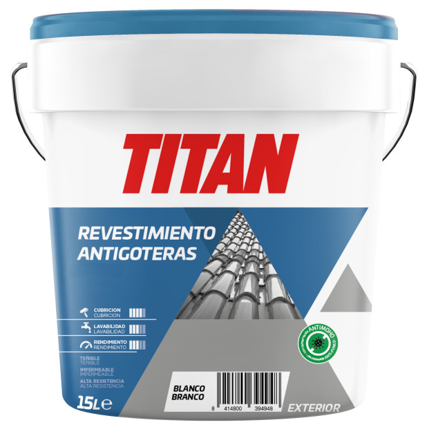 IMPERMEABILIZANTE TITAN BLANCO 15Lts.