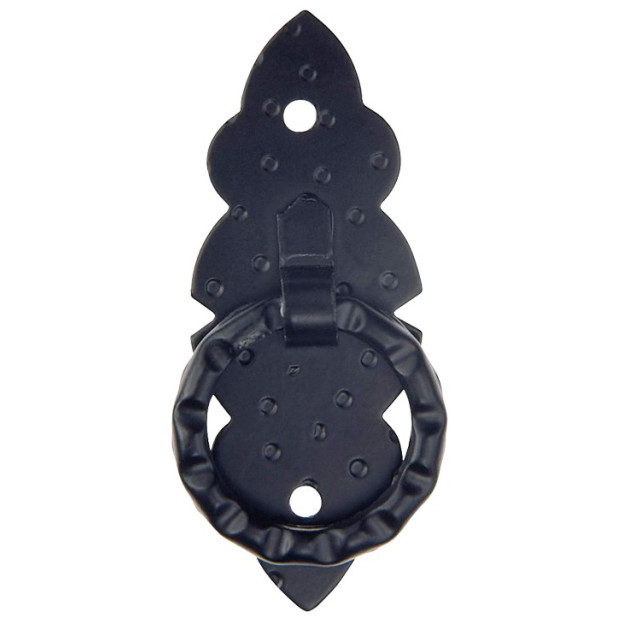 TIRADOR ANILLA 80x30mm. NEGRO