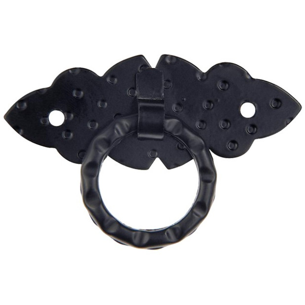 TIRADOR ANILLA 80x30mm. NEGRO