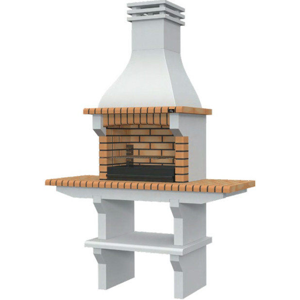 BARBACOA SEIA S/PARRILLA Y C/2 BANCADAS 172Lx58Px246Acm