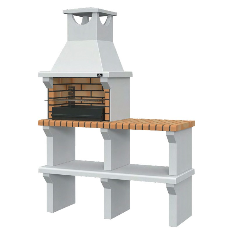 BARBACOA LEIRIA S/PARRILLA Y C/BANCADA 136Lx47Px190Acm.