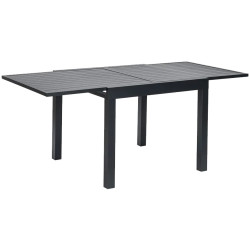 MESA EXTENSIBLE THAIS ALUMINIO GRAFITO 90x90x74CM