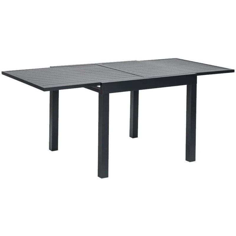 MESA EXTENSIBLE THAIS ALUMINIO GRAFITO 90x90x74CM