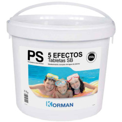 CLORO 5 EFECTOS TAB 250GR KORMAN 5KG