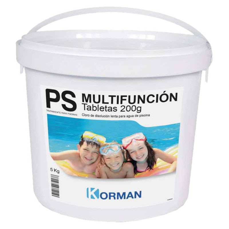 CLORO MULTIFUNCION 250GR KORMAN 5KG