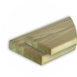 LISTON PINO ROJO TRATADO 45X22 ML