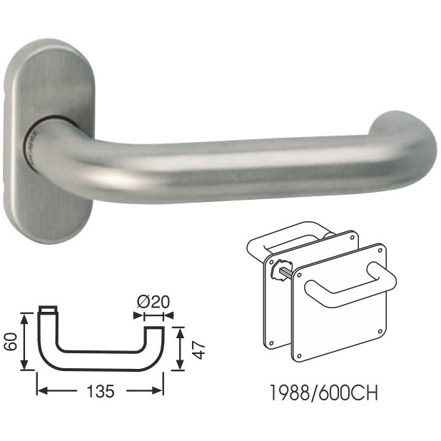 JGO. MANILLAS OCARIZ C.8 INOX BAÑO 70