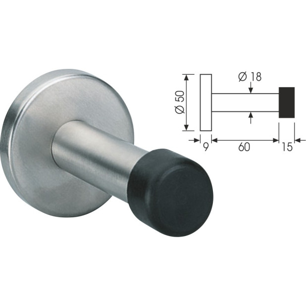 TOPE PUERTA COLGAR INOX