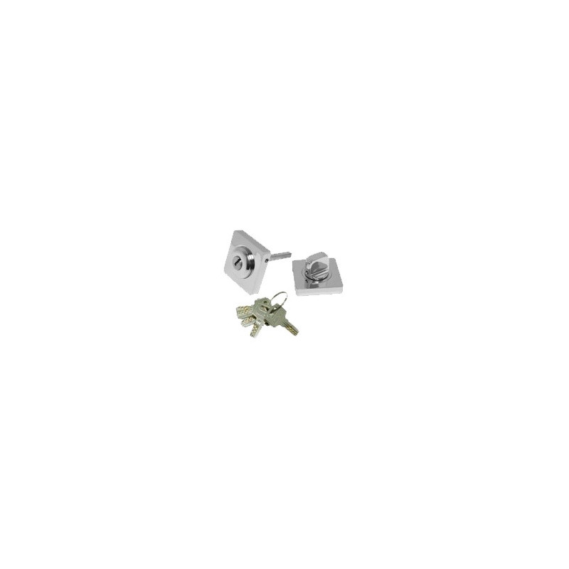MULETILLA  ROSETA C/LLAVE C/C 1095 50MM NIQUEL SAT