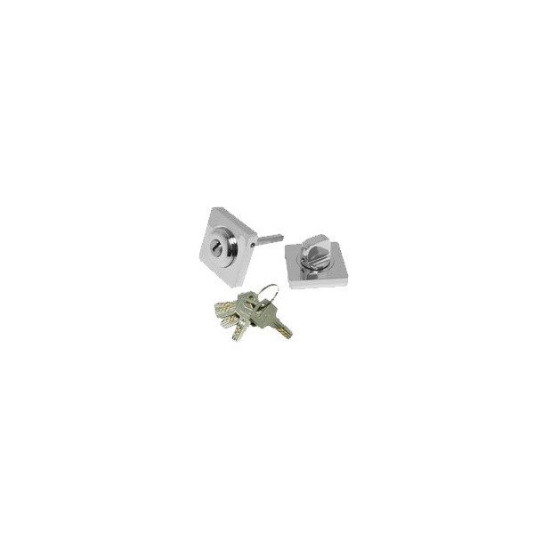 MULETILLA  ROSETA C/LLAVE C/C 1095 50MM NIQUEL SAT