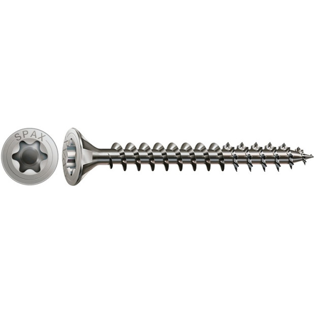 TIRAFONDO SPAX C/P T20 5x80 INOX A2