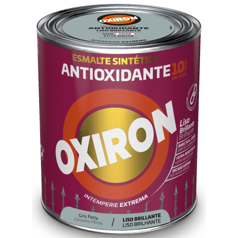 OXIRON ESMALTE LISO BRILLANTE GRIS PERLA 750ML