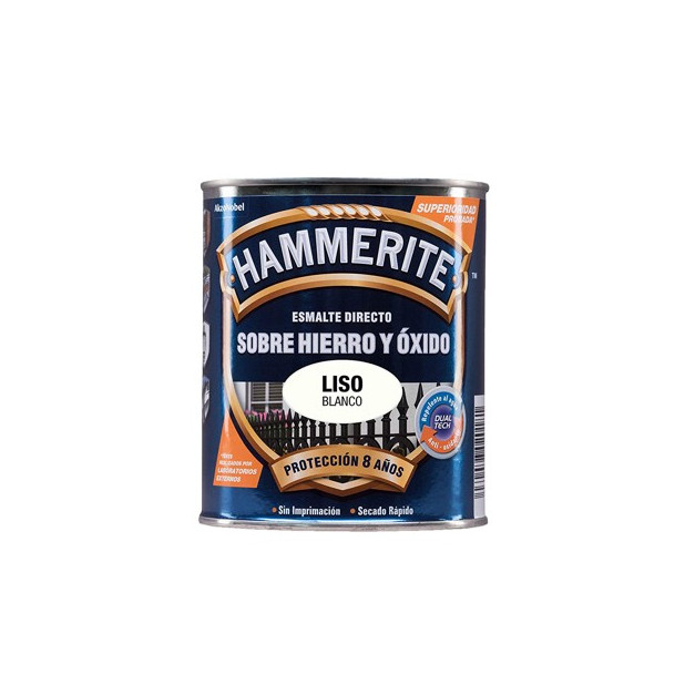 PINTURA HAMMERITE LISO BLANCO 250ML.