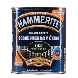 PINTURA HAMMERITE LISO VERDE OSCURO 250ML.