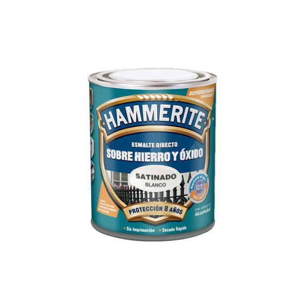 PINTURA HAMMERITE SATINADO BLANCO 250ML