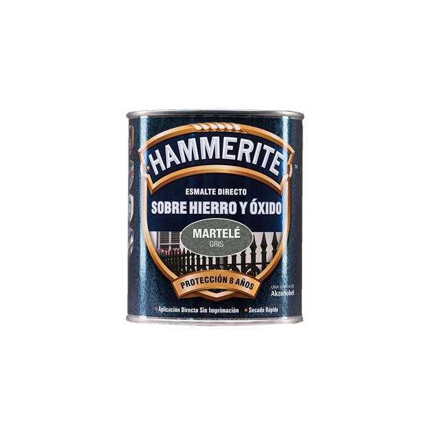 PINTURA HAMMERITE MARTELE GRIS 250ML.