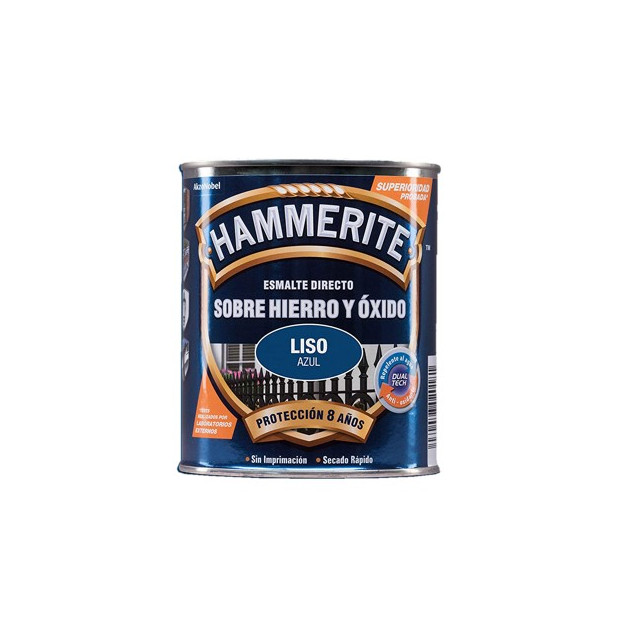 PINTURA HAMMERITE LISO AZUL 750ML.