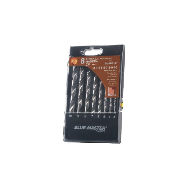 ESTUCHE REF.9335 BROCAS MADERA 3-8MM