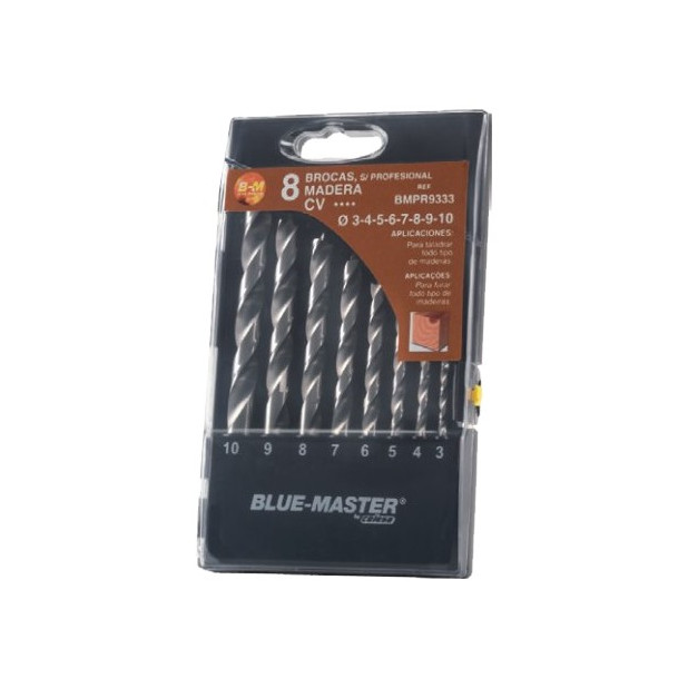 ESTUCHE REF.9335 BROCAS MADERA 3-8MM