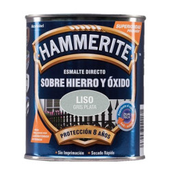 PINTURA HAMMERITE LISO G.PLATA 750ML.