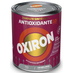 OXIRON ESMALTE LISO BRILLANTE PLATA 750ML