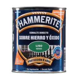 PINTURA HAMMERITE LISO VERDE 750ML.