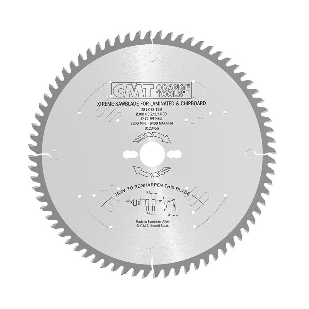 SIERRA CIRCULAR CMT 250x3,2x30 Z-60 TCG
