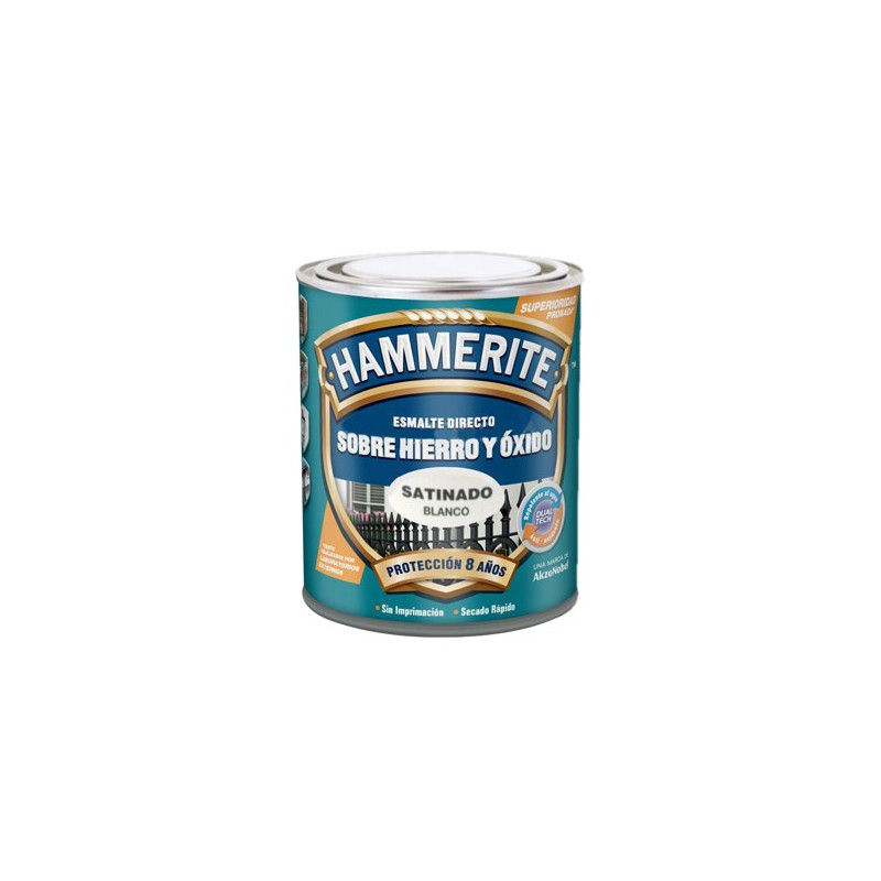 PINTURA HAMMERITE SATINADO BLANCO 750ML.