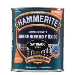 PINTURA HAMMERITE SATINADO NEGRO 750ML.