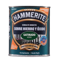 PINTURA HAMMERITE SATINADO VERDE 750ML.