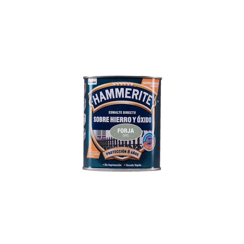 PINTURA HAMMERITE FORJA GRIS 750ML.