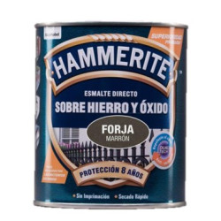 PINTURA HAMMERITE FORJA MARRON 750ML