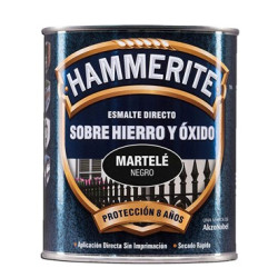 PINTURA HAMMERITE MARTELE NEGRO 750ML.