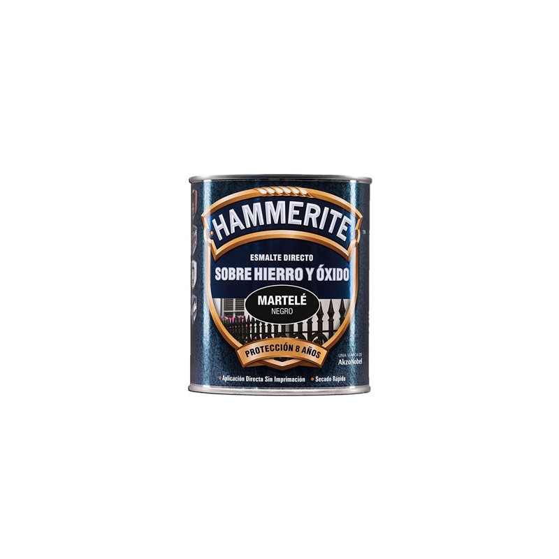 PINTURA HAMMERITE MARTELE NEGRO 750ML.