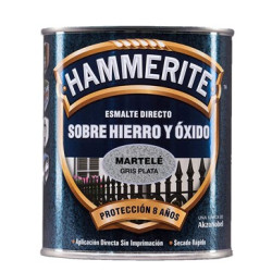 PINTURA HAMMERITE MARTELE GRIS PLATA 750ML