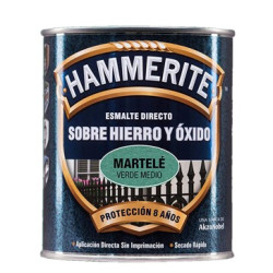 PINTURA HAMMERITE MARTELE VERDE MEDIO 750ML.