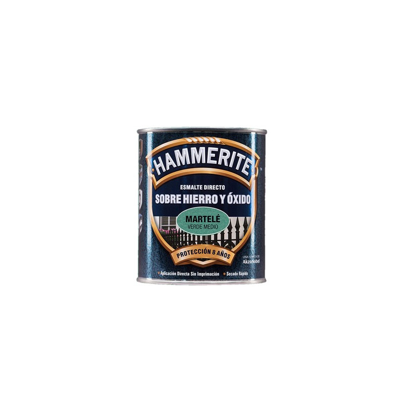 PINTURA HAMMERITE MARTELE VERDE MEDIO 750ML.
