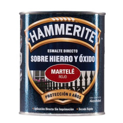 PINTURA HAMMERITE MARTELE ROJO 750ML.