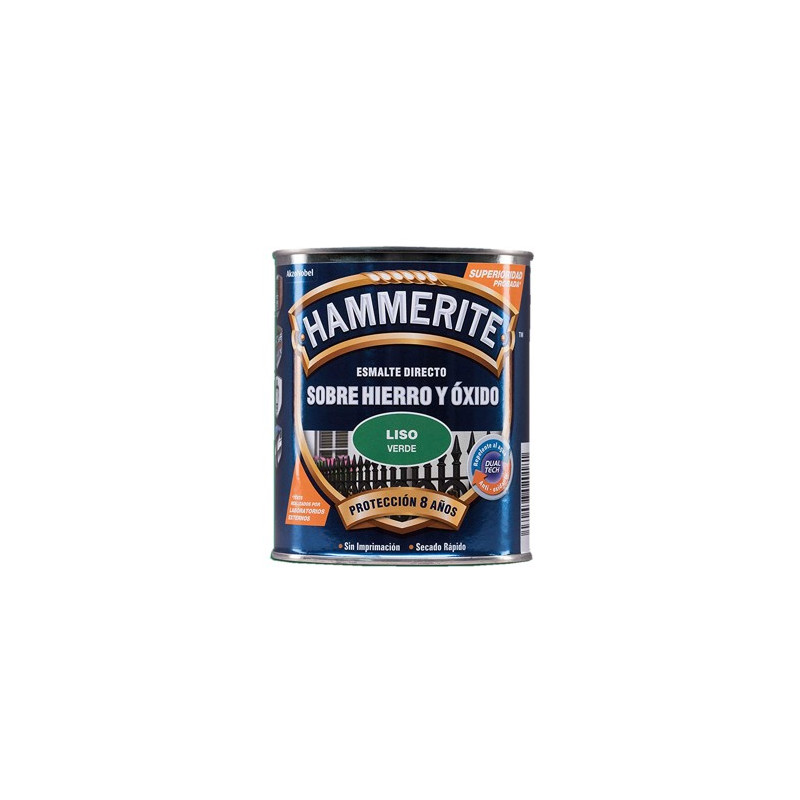 PINTURA HAMMERITE LISO VERDE 5L.