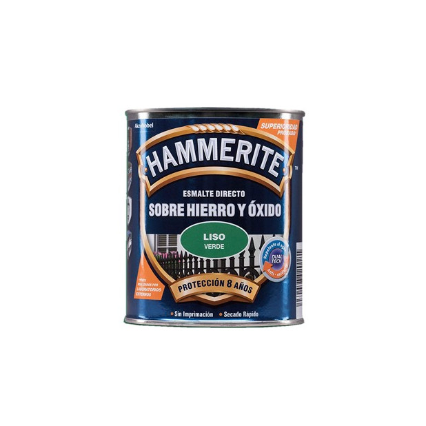 PINTURA HAMMERITE LISO VERDE 5L.