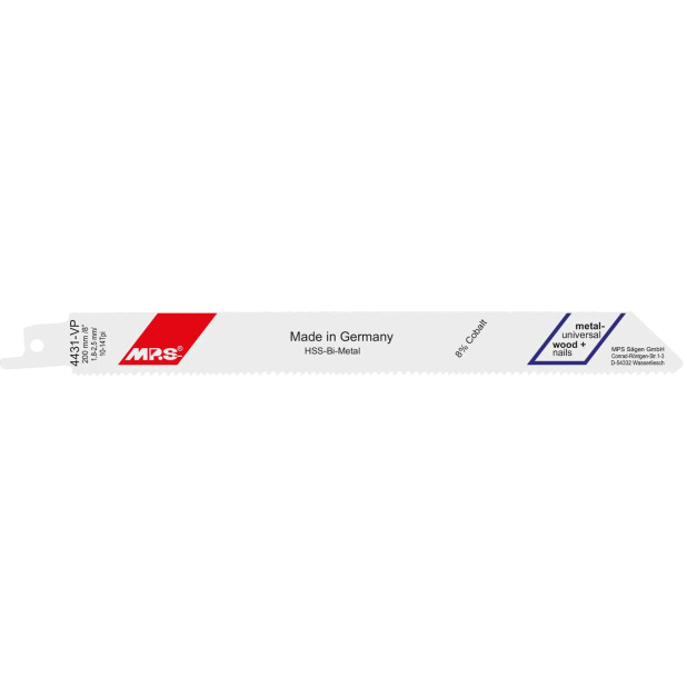 HOJA SIERRA SABLE BIM UNIVERSAL 180MM S 1022 VF (5 UND)