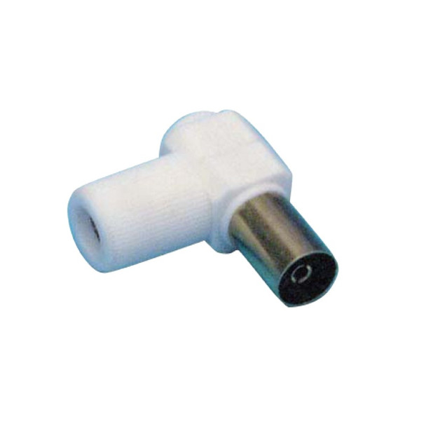 CONECTOR T.V ACODADO 9,5 HEMBRA