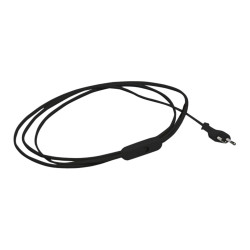 CABLE MANGUERA PLANO+INT+CLAVIJA 2MTS NEGRO