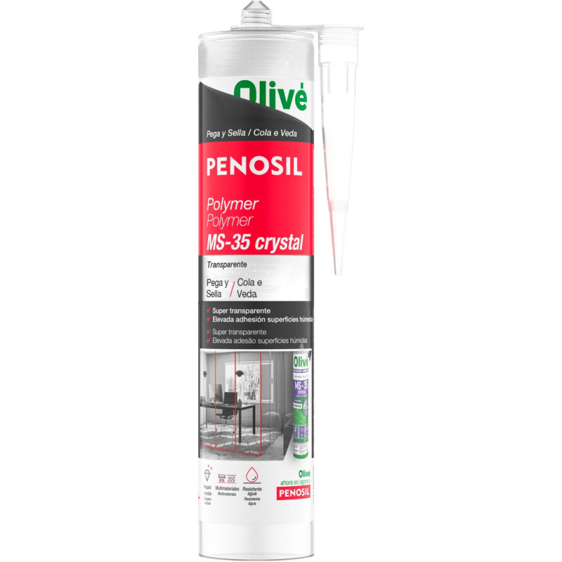 ADHESIVO PENOSIL POLYMER MS-35 CRYSTAL 290ML