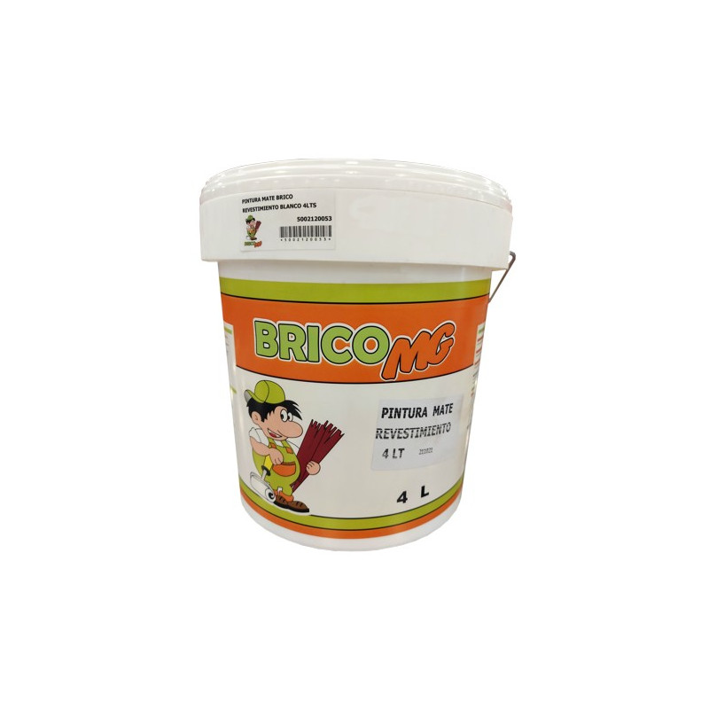 PINTURA MATE BRICO REVESTIMIENTO BLANCO 4LTS