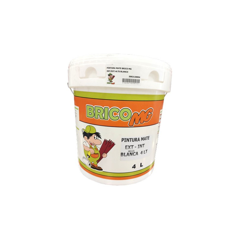 PINTURA MATE BRICO MG INT/EXT.4LTS BLANCO