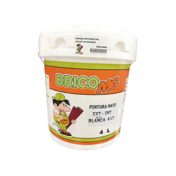 PINTURA MATE BRICO MG INT/EXT.4LTS BLANCO