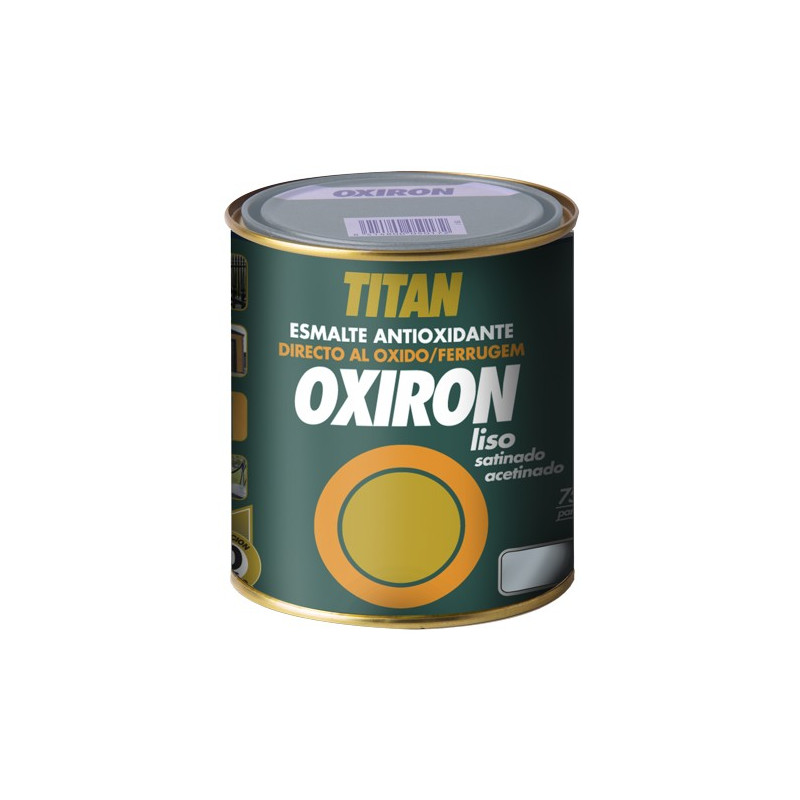 OXIRON ESMALTE LISO SATINADO GRIS PERLA 750ML