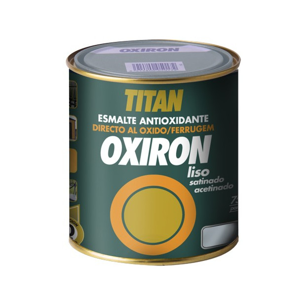 OXIRON ESMALTE LISO SATINADO GRIS PERLA 750ML
