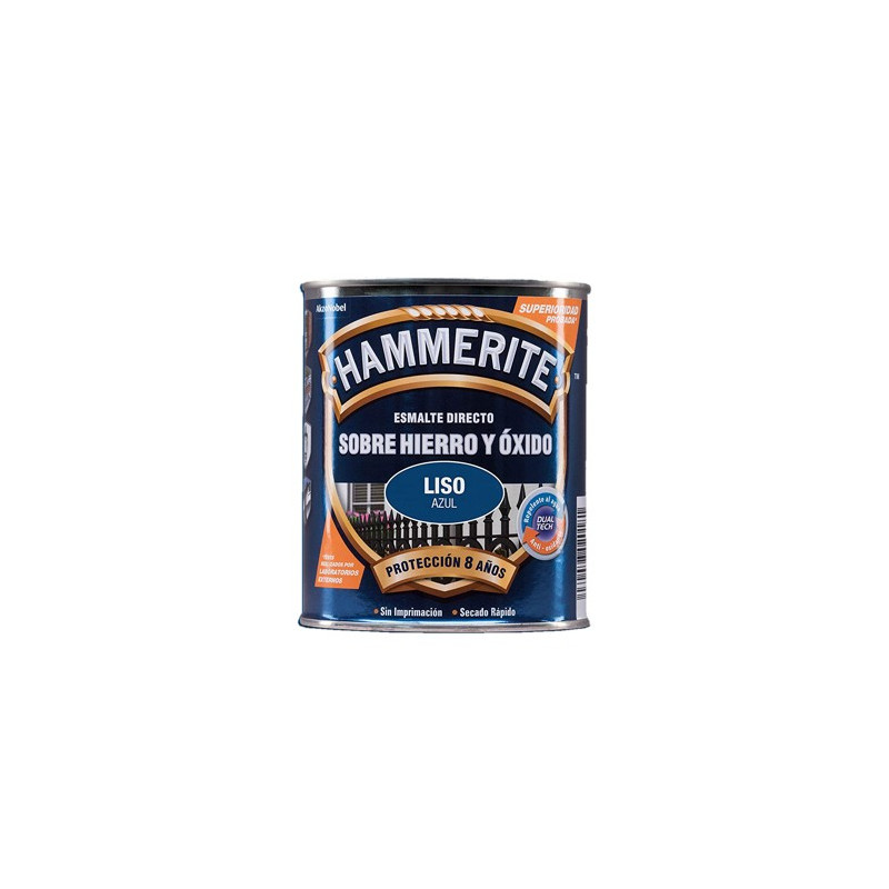 PINTURA HAMMERITE LISO AZUL 250ML.